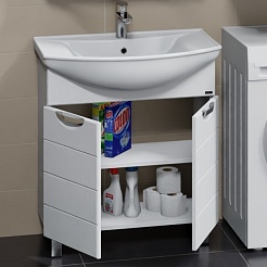 СанТа Тумба под раковину Родос 75 белая – фотография-3